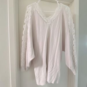 Slight Off The Shoulder Long Sleeve